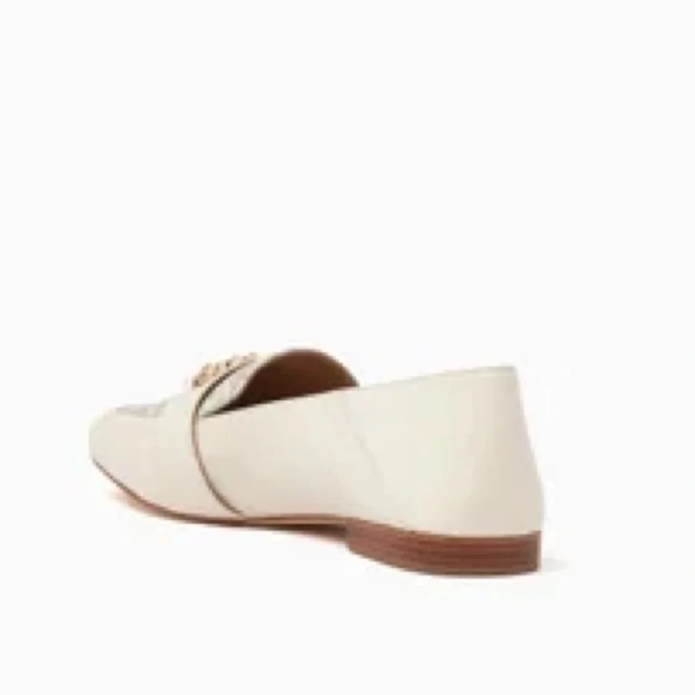 Michael Kors Tiffanie Loafers in Leather & Logo Canvas Color: Vanilla - Picture 9 of 10